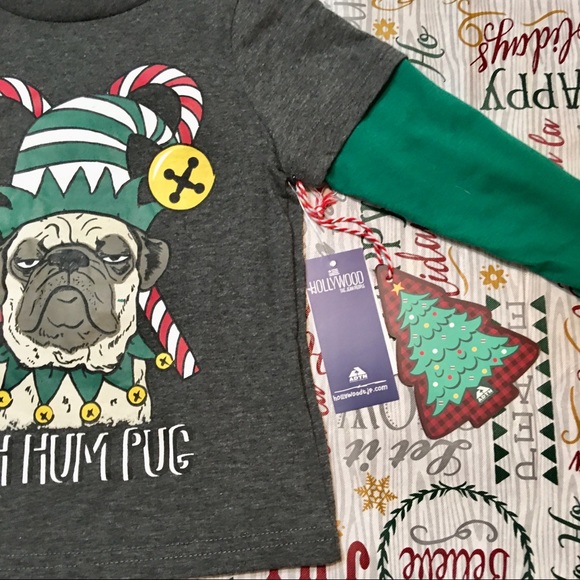 Bah Hum Pug Tee - Picture 3 of 4